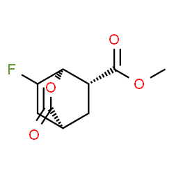 2-Oxabicyclo[2.2.2]oct-7-ene-6-carboxylicacid,7-fluoro-3-oxo-,methylester,(1R,4S,6R)-rel-(9CI) Structure