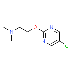 [2-(5-chloro-pyrimidin-2-yloxy)-ethyl]-dimethyl-amine structure