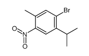 1-bromo-2-isopropyl-5-methyl-4-nitro-benzene Structure