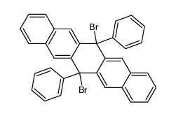 6,13-dibromo-6,13-diphenyl-6,13-dihydro-pentacene Structure