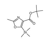 4-t-butoxycarbonyl-2-methyl-5-trimethylsilyl-1,3-oxazole Structure