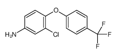 3-chloro-4-[4-(trifluoromethyl)phenoxy]aniline结构式