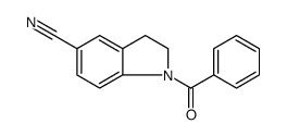 1H-Indole-5-carbonitrile, 1-benzoyl-2,3-dihydro Structure