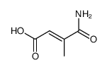 3-methyl-fumaramic acid Structure