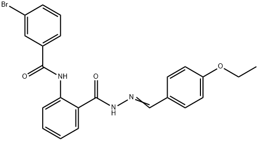 Benzoic acid, 2-[(3-bromobenzoyl)amino]-, 2-[(4-ethoxyphenyl)methylene]hydrazide