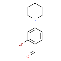 2-BROMO-4-PIPERIDIN-1-YL-BENZALDEHYDE structure