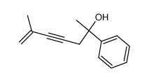 6-methyl-2-phenyl-6-hepten-4-yn-2-ol结构式