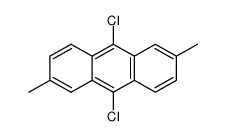 9,10-Dichloro-2,6-dimethylanthracene结构式