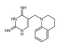 5-(3,4-dihydro-2H-quinolin-1-ylmethyl)pyrimidine-2,4-diamine结构式