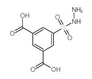 5-(hydrazinesulfonyl)benzene-1,3-dicarboxylic acid structure