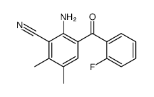 2-amino-3-(2-fluorobenzoyl)-5,6-dimethylbenzonitrile Structure