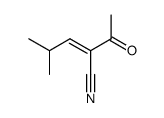 2-Pentenenitrile, 2-acetyl-4-methyl- (7CI,9CI) Structure