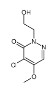 4-chloro-2-(2-hydroxyethyl)-5-methoxypyridazin-3-one Structure