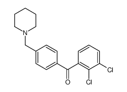 2,3-DICHLORO-4'-PIPERIDINOMETHYL BENZOPHENONE结构式