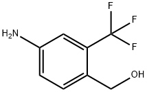 (4-氨基-2-(三氟甲基)苯基)甲醇结构式
