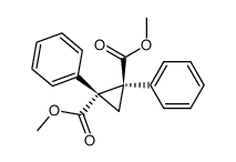 (+/-)-1,2c-Diphenyl-cyclopropan-1r,2t-dicarbonsaeure-dimethylester结构式