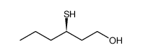 1-Hexanol, 3-mercapto-, (3R) Structure