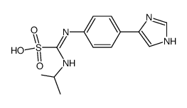 N-isopropyl-N'-[4-(imidazol-4-yl)-phenyl]-amidino-sulfonic acid Structure