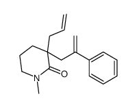 1-methyl-3-(2-phenylprop-2-enyl)-3-prop-2-enylpiperidin-2-one Structure