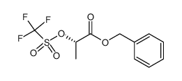 (S)-2-(trifluoromethanesulphonyloxy)propionic acid benzyl ester Structure