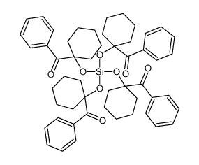 [silanetetrayltetrakis(oxycyclohexylidene)]tetrakis[phenylmethanone] Structure