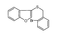 3-((2-bromobenzyl)thio)benzofuran Structure