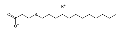 S-dodecylthiopropionic acid, potassium salt结构式