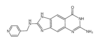 6-amino-2-[(pyridin-4-ylmethyl)amino]-1,7-dihydro-8H-imidazo[4,5-g]quinazolin-8-one Structure