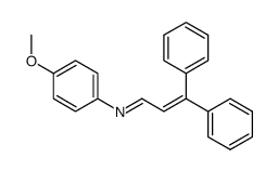 [3,3-Diphenyl-prop-2-en-(E)-ylidene]-(4-methoxy-phenyl)-amine Structure