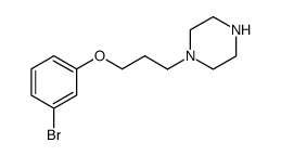 1-(3-(3-bromophenoxy)propyl)piperazine结构式