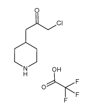 1-chloro-3-piperidi-4-ylacetone trifluoroacetate Structure