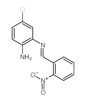 1,2-Benzenediamine,4-chloro-N2-[(2-nitrophenyl)methylene]- structure