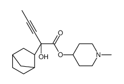 (1-methylpiperidin-4-yl) 2-(3-bicyclo[2.2.1]heptanyl)-2-hydroxypent-3-ynoate结构式