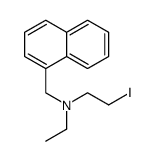 N-ethyl-2-iodo-N-(naphthalen-1-ylmethyl)ethanamine结构式