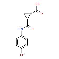 2-(N-(4-BROMOPHENYL)CARBAMOYL)CYCLOPROPANECARBOXYLIC ACID structure