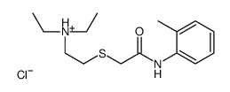 diethyl-[2-[(2-methylphenyl)carbamoylmethylsulfanyl]ethyl]azanium chlo ride picture