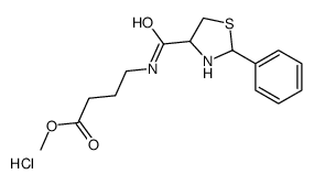 methyl 4-[(2-phenyl1-thia-3-azoniacyclopentane-4-carbonyl)amino]butano ate chloride picture