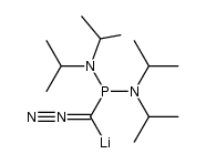 [Bis(diisopropylamino)phosphino]diazomethane lithium salt Structure