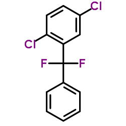 1,4-Dichloro-2-[difluoro(phenyl)methyl]benzene Structure