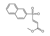 methyl (Z)-3-naphthalen-2-ylsulfonylprop-2-enoate结构式