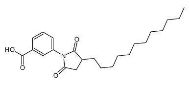 3-(3-dodecyl-2,5-dioxopyrrolidin-1-yl)benzoic acid Structure