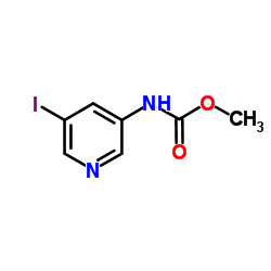 Methyl (5-iodo-3-pyridinyl)carbamate结构式