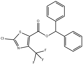 Benzhydryl 2-chloro-4-(trifluoromethyl)thiazole-5-carboxylate Structure