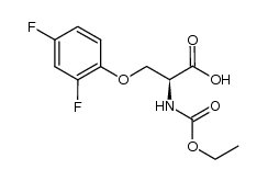 (S)-3-(2,4-difluorophenoxy)-2-((ethoxycarbonyl)amino)propanoic acid Structure