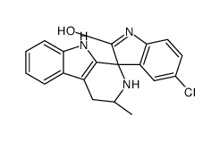 (1R,3S)-5'-Chloro-3-methyl-2,3,4,9-tetrahydrospiro[β-carboline-1, 3'-indol]-2'(1'H)-one结构式