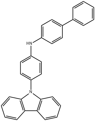 Biphenyl-4-yl-(4-carbazol-9-yl-phenyl)-amine structure