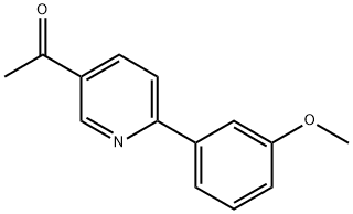 1-[6-(3-Methoxyphenyl)pyridin-3-yl]ethanone Structure