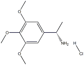 (1S)-1-(3,4,5-TRIMETHOXYPHENYL)ETHYLAMINE HYDROCHLORIDE结构式