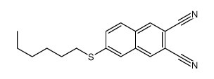 6-hexylsulfanylnaphthalene-2,3-dicarbonitrile Structure