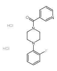 [4-(2-fluorophenyl)piperazin-1-yl]-pyridin-3-ylmethanone,dihydrochloride结构式